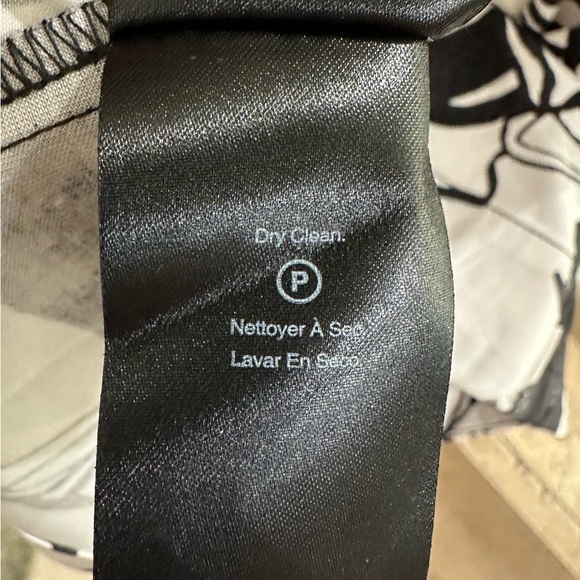 NWT Donna Karan New York Black & White Floral Square Neck Belted Maxi Dress S16 - Picture 15 of 16